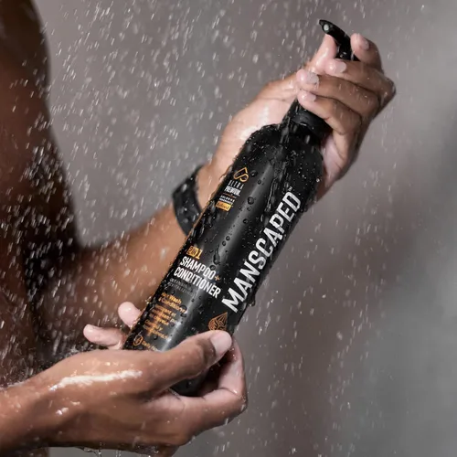 Miniatura 8 de MANSCAPED® Champú y acondicionador 2 en 1, fórmula UltraPremium infundida con algas marinas, agua de coco, aloe para nutrir e hidratar el cabello