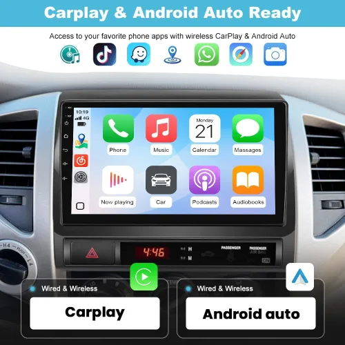 Miniatura 3 de AWESAFE Estéreo de coche Android para Toyota Tacoma 2005-2015, 5G WiFi 9 pulgadas, unidad principal de pantalla táctil, Tacoma Radio, actualización