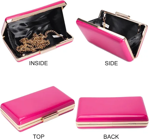 Miniatura 38 de Bolso de noche – Monederos pequeños para mujeres, bodas y fiestas, bolsa de noche formal para mujer