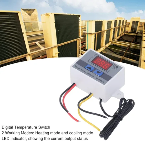 Miniatura 4 de 4 unids 12 V 120 W controlador de temperatura LED digital termostato interruptor módulo con calefacción y refrigeración