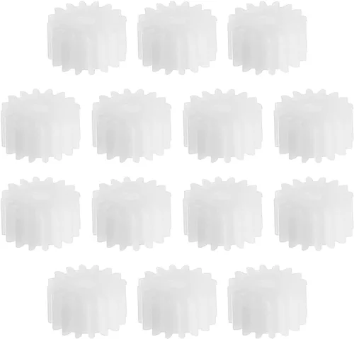 Miniatura 20 de Bettomshin - Juego de 10 engranajes de gusano, 0.276 x 0.079 x 0.197 in, 0.28 x 0.08 x 0.2 pulgadas (ODxIDxT) 122A 0.5 módulos, color blanco de alta