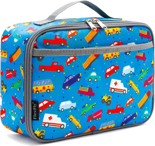 Miniatura 32 de FlowFly Lonchera para niños, bolsa suave aislada, mini hielera para el regreso a clases, kit de bolsa térmica para comidas, para niñas, niños, Avión