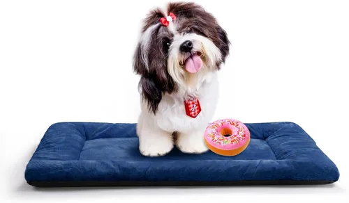 Miniatura 33 de Camas para Perros Almohadilla de Jaula para Perros Grandes Cama de Jaula para Perros Ultra Suave Lavable y Antideslizante Almohadilla de Perrera