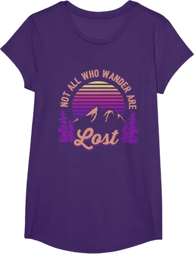Miniatura 62 de Not All Who Wander Are Lost Vintage Mountains - Camiseta de senderismo, Negro, S