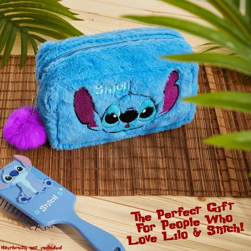 Miniatura 5 de Disney Bolsa de aseo de puntada para mujeres y adolescentes, accesorios de viaje lindos con cremallera, bolsa de maquillaje para cosméticos, regalos