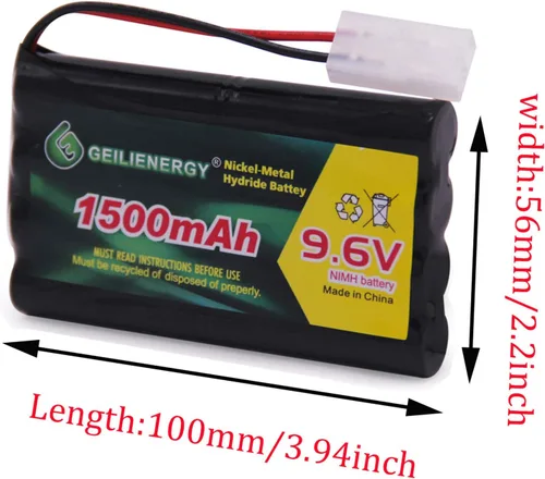Miniatura 2 de 9.6V 1500mAh NI-MH Batería recargable Tamiya Plug para RC Coche Barcos Robots 1Pack