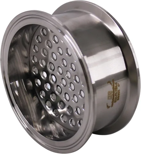 Miniatura 5 de HFS (R) Placa de filtro de triple abrazadera de 3 pulgadas con orificio de 0.236 in de acero inoxidable 304