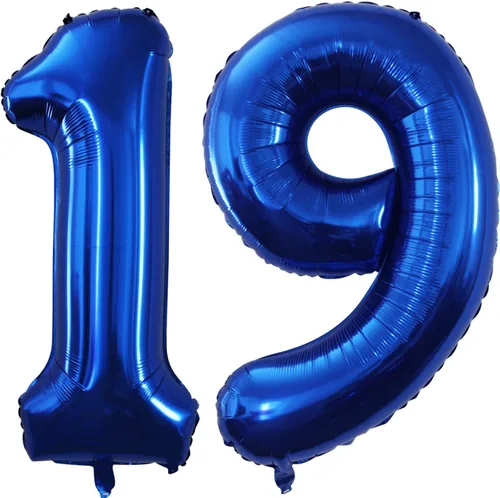 Miniatura 437 de Goer, conjunto de globos de papel aluminio para decoraciones de cumpleaños, globos de las letras de feliz cumpleaños y de números Oro