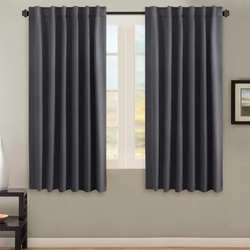 Miniatura 192 de H.VERSAILTEX Cortinas opacas con aislamiento térmico, paneles de tratamiento de ventana, cortinas opacas para oscurecer la habitación, cortinas Gris