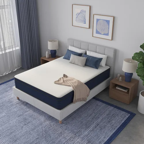 Miniatura 5 de NapQueen Tamaño Completo, Colchón Híbrido New Victoria de 10 Pulgadas con Gel Refrigerante Infundido, Resortes de Bolsillo y Espuma Viscoelástica