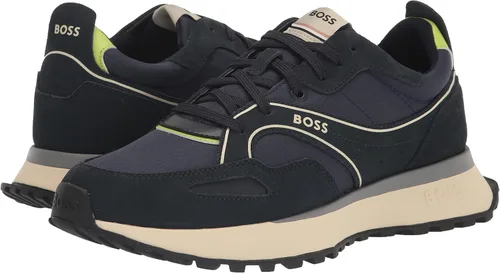 Miniatura 7 de BOSS Zapatillas de deporte de nailon con ribete de gamuza para hombre