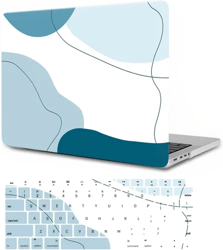 Miniatura 14 de Funda para MacBook Pro 14 2023 M2 A2779 A2442 M1 Pro/Max, Carcasa Protectora de Plástico Duro para Laptop y Cubierta para Teclado, Tablero de Damas