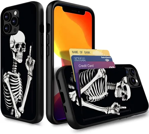 Miniatura 166 de Funda para iPhone Air, funda tipo cartera con ranura para tarjeta oculta, a prueba de golpes, TPU y PC, funda protectora de doble capa para iPhone