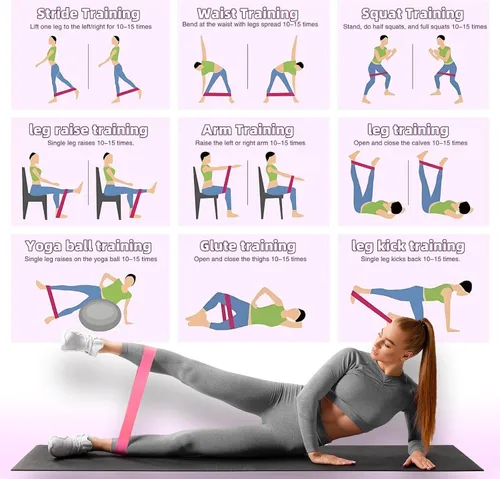 Miniatura 3 de Paquete de energía de fitness 3 en 1: juego de 5 bandas de resistencia + cuerda de salto de velocidad + agarre ajustable para la mano, combo