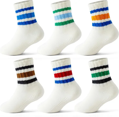 Miniatura 8 de Calcetines de agarre para bebés de 0-6-12-18 meses, calcetines locos para niños pequeños y niñas, calcetines antideslizantes de agarre 1-3T 4T 5T