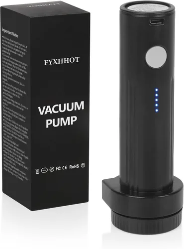 Bomba de vacío eléctrica inalámbrica para bolsas de almacenamiento al vacío, viajes, bomba de aire de viaje, sello recargable USB portátil y bolsa