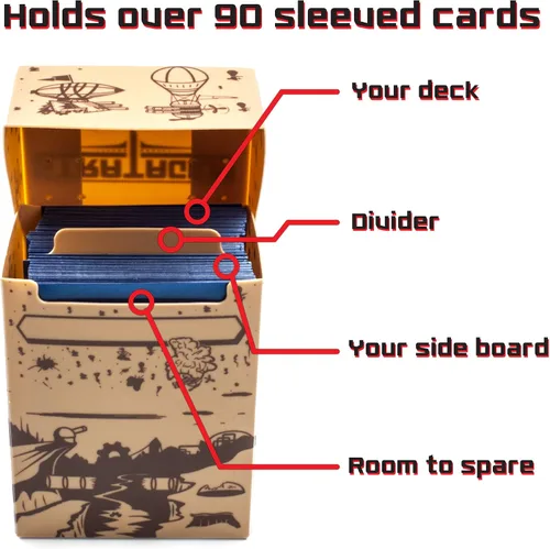 Miniatura 5 de Stratagem The Big Box - Caja de cartas con divisor Caja TCG para tarjetas de béisbol, MTG, juegos de cartas coleccionables 1 paquete - OVNI