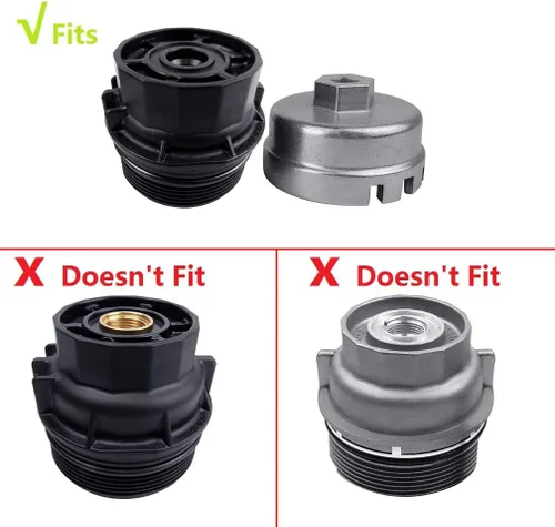 Miniatura 4 de Llave de filtro de aceite resistente para motores Toyota, Lexus, Scion de 1.8 litros, herramienta de extracción de filtro de aceite duradera