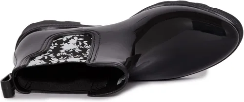 Miniatura 6 de Laura Ashley Botas de lluvia de goma de corte medio para mujer, botines impermeables ligeros para mujer