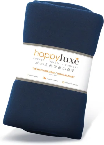 Miniatura 8 de Happyluxe Chales de viaje para mujer, 68 x 35 pulgadas. Pashmina ligera, manta de viaje en avión. Fabricado en Estados Unidos
