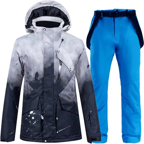 Miniatura 8 de Conjunto de pantalones gruesos y cálidos para mujer, para esquí, snowboard, chaqueta