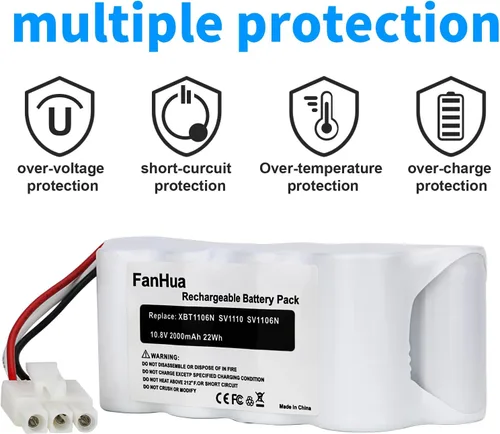 Miniatura 6 de Batería de repuesto de 10.8 V compatible con Shark XBT1106N SV1110 SV1106N SV1110N SV116N Freestyle Navigator aspiradora inalámbrica