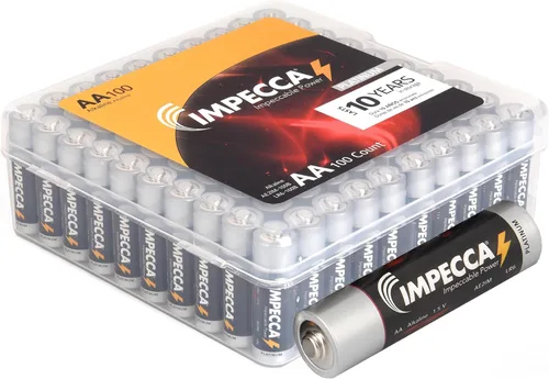 Miniatura 13 de Impecca Baterías alcalinas D, alto rendimiento 1.5 voltios LR20, batería tamaño D, paquete de 2