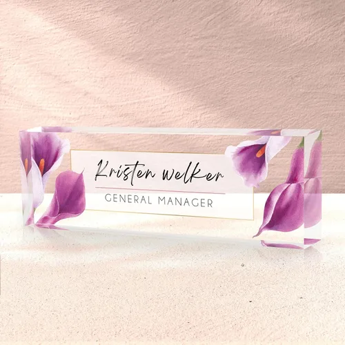 Miniatura 44 de Placa de Nombre Personalizada, Decoración de Oficina Personalizada - Accesorio de Escritorio de Acrílico, Regalos de Oficina para Empleados