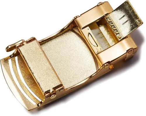 Miniatura 2 de Dubulle Men's Belt Ratchet Buckle Business Replaceable Only 1 38 Slide Buckle 35mm Party Business Gift