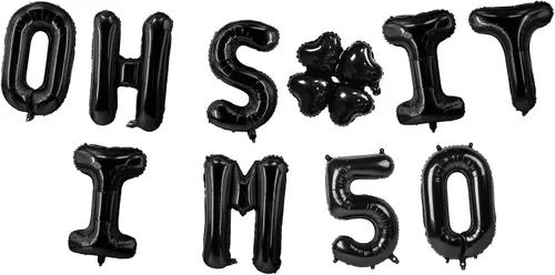 Miniatura 20 de Globos de látex de 16 pulgadas con texto en inglés "Oh I'm 14" Black Hallo Fourteen Cheers to 14 Years Old Theme Decor for Man Woman Happy 14th
