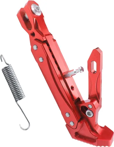 Miniatura 7 de Caballete de motocicleta universal ajustable con soporte lateral para pie, caballete de estacionamiento para motocicleta eléctrica, soporte lateral