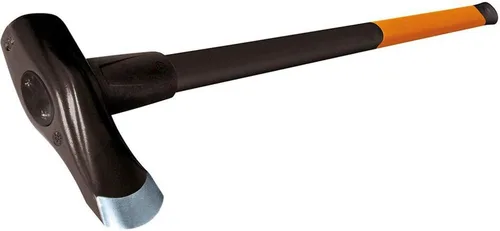 Miniatura 6 de Fiskars Cuña de división Helicoidal, para martillo con cabeza de polímero, acero endurecido (acero al carbono forjado), naranja, 1000600
