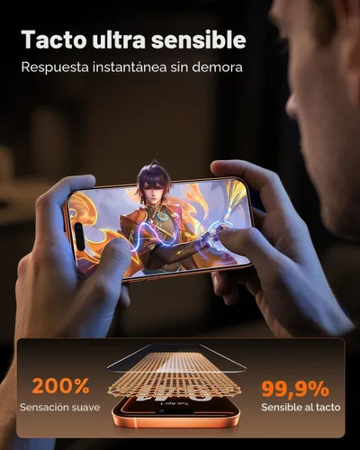 Miniatura 5 de UNBREAKcable Paquete de 3 protectores de pantalla para iPhone 17 Pro Max, vidrio templado doble inastillable [marco de fácil instalación]