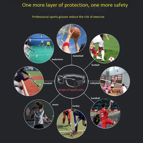 Miniatura 7 de SooGree Anteojos deportivos Gafas de baloncesto Fútbol Deportes Gafas protectoras Gafas graduadas reemplazables