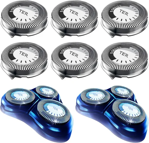Cabezales de repuesto HQ8 compatibles con afeitadoras Philips Norelco, cabezales HQ8 mejorados, paquete de 6