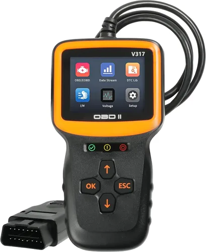 YAKEFLY Herramienta de diagnóstico con escáner OBD2, lector de códigos OBD2 para auto, lector de códigos de fallas del motor, herramienta de escaneo