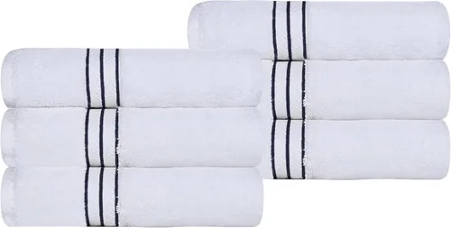 Miniatura 82 de Juego de toallas de baño de algodón turco ultra suave de Superior, juego de 2 piezas, toallas para la ducha, baño, artículos esenciales para el Latte