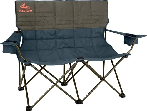 Silla de camping plegable resistente de gran tamaño Kelty Loveseat de 2 plazas, asiento doble para partidos de fútbol, espera en estacionamiento,