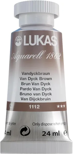 Miniatura 26 de Lukas 1862 Aquarell Artists' - Tubos de acuarela para artistas, color cian (primario), 0.8 fl oz, pintura de acuarela vibrante de grado profesional