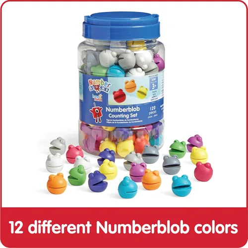 Miniatura 11 de hand2mind Numberblocks Numberblob - Juego de contador de matemáticas, manipuladores educativos de matemáticas, números para niños pequeños, juguetes