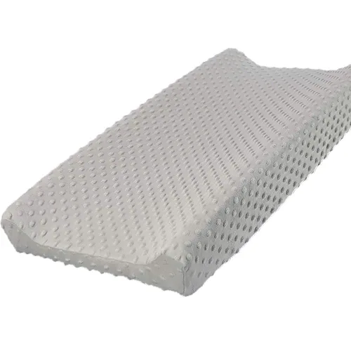 Miniatura 7 de Owlowla Funda para cambiador, sábanas suaves de punto minky para cambiador para bebé niño y niña (crema)