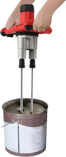 Mezclador de hormigón portátil de 1500 W, mezclador de mortero de cemento de mano, ajustable, 6 velocidades, mortero de lechada de yeso de pintura