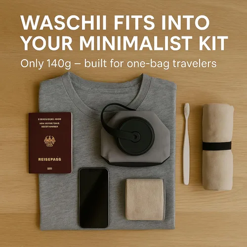 Miniatura 7 de Waschii Pocket-Sized Travel Clothes Washer for Camping, Hostels & Vanlife – Compact, Leakproof, Eco-Friendly – No Power or Sink Needed