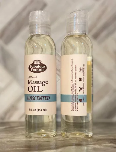 Miniatura 2 de Fabulous Frannie Aceite de masaje sin perfume Natural A Base Oil para uso de aceite esencial o masaje. Fabricado con cártamo, semilla de uva
