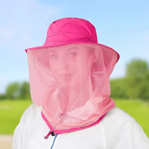 Miniatura 2 de Peicees Sombrero de red para hombres y mujeres, sombrero de pesca de aventura, sombrero de safari para caza, camping, senderismo