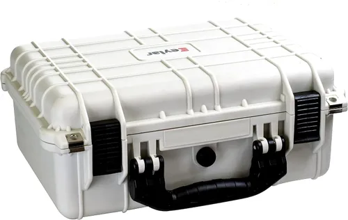 Miniatura 5 de Eylar Estuche Rígido Estándar de 16" para Equipo y Cámara, Impermeable con Espuma, Estándares TSA Blanco