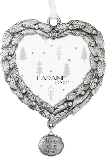 Miniatura 13 de Adornos de árbol de Navidad Laraine – Juego de 3 piezas colgantes decorativos, regalo de recuerdo navideño 2025, colgante con inserto de marco
