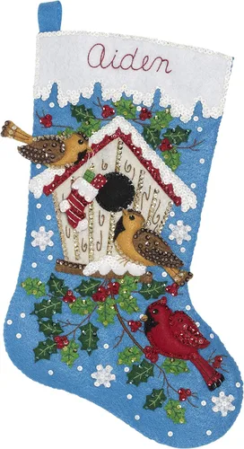 Miniatura 7 de Kit de Adornos de Navidad Elegante de Fieltro Bucilla 86977E