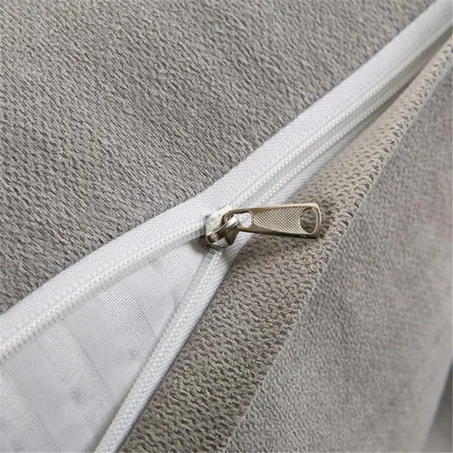 Miniatura 7 de Cojín grande triangular para cabecero, suave para cabecero, cojín para sofá cama, soporte de posicionamiento, almohada de lectura de cuña, gris