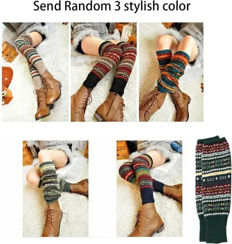 Miniatura 2 de Calentador de botas de punto de lana para mujer
